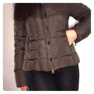 Mark New York dark brown quilted jacket size S